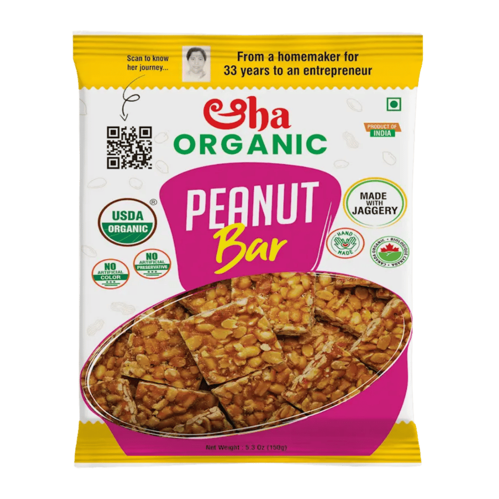 Aha Organic Peanut Bar 150 g buy online USA - 1